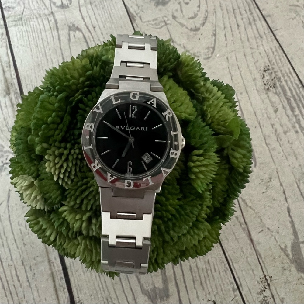 BVLGARI Woman Stainless Watch Black Dial SD38SS L1128